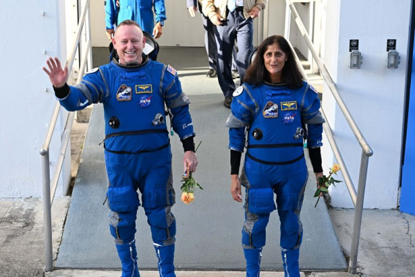Stranded astronaut Suni Williams performs spacewalk at ISS