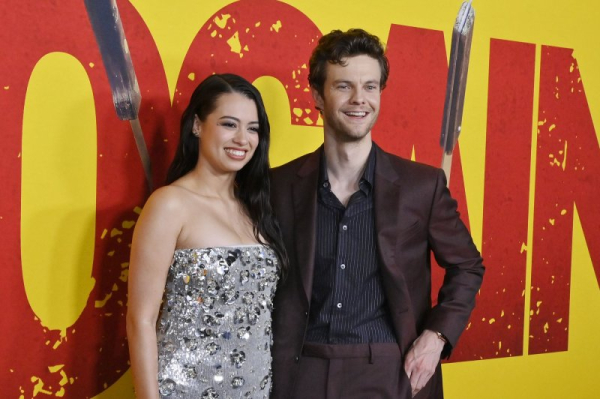Jack Quaid, Amber Midthunder attend 'Novocaine' premiere