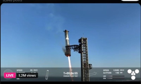 SpaceX loses contact with Starship 8 minutes into launch