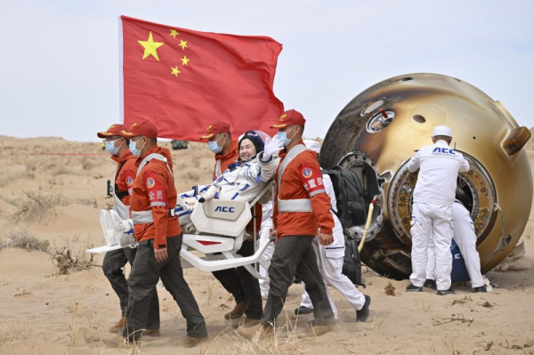 China's Shenzhou-19 astronauts back on Earth after six months in space