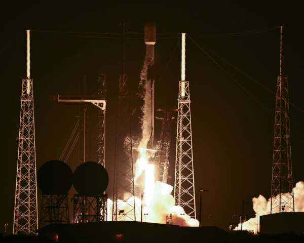SpaceX launches batch of Starlink satellites into low-Earth orbit
