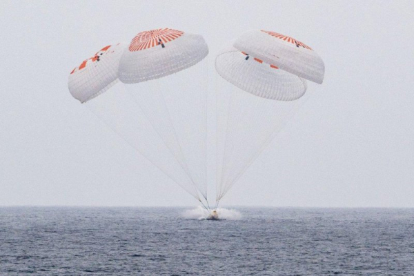 Crew-10 splashes down in Pacific after return from ISS