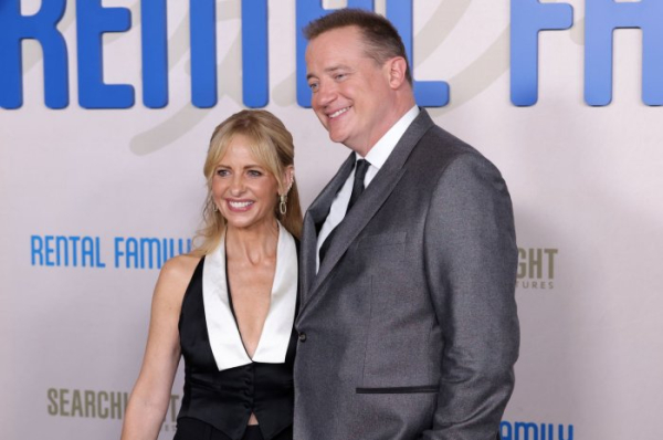 Brendan Fraser, Sarah Michelle Gellar attend 'Rental Family' premiere