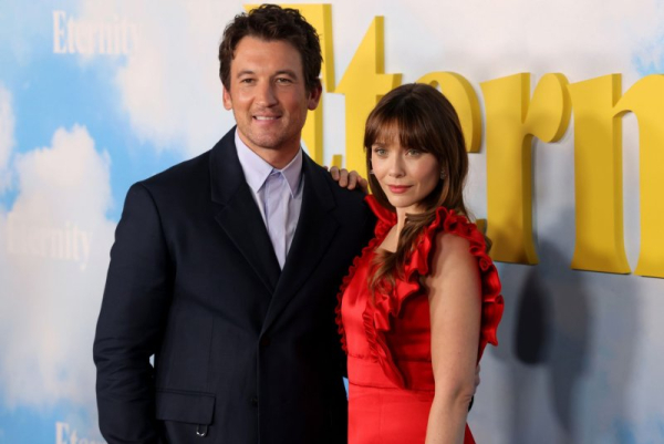Elizabeth Olsen, Miles Teller attend 'Eternity' premiere