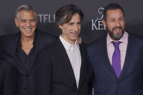 George Clooney, Adam Sandler step out for 'Jay Kelly' premiere
