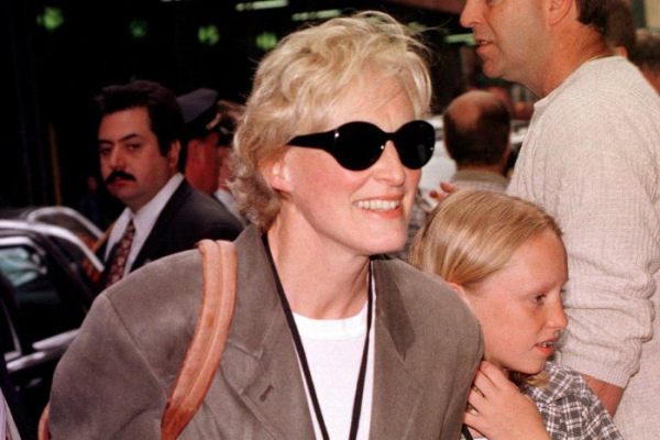 Glenn Close's hand- and foot-prints enshrined in Hollywood cement